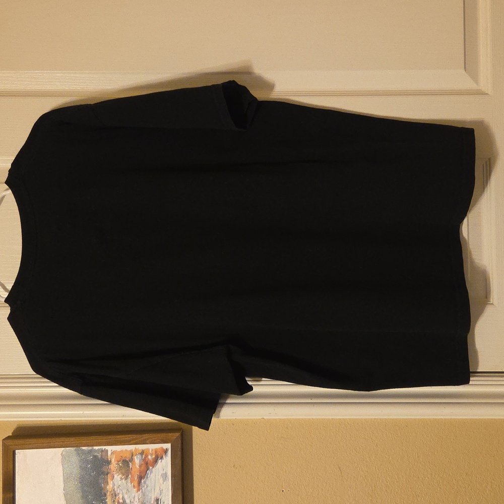 Black Short-sleeve Las Vegas Raiders Logo Tee-shirt - Picture 5 of 5